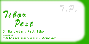 tibor pest business card